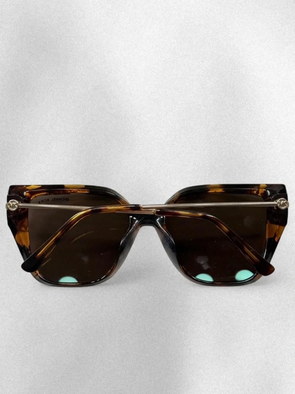 Michael Kors Tortoiseshell Square Sunglasses with Brown Lenses